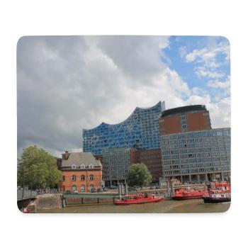 Hamburger Konzerthaus - Mousepad (Querformat) - Weiß - Vorne