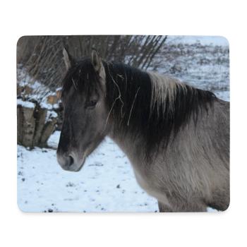 Pferd Pferdeposter - Mousepad (Querformat) - Weiß - Vorne
