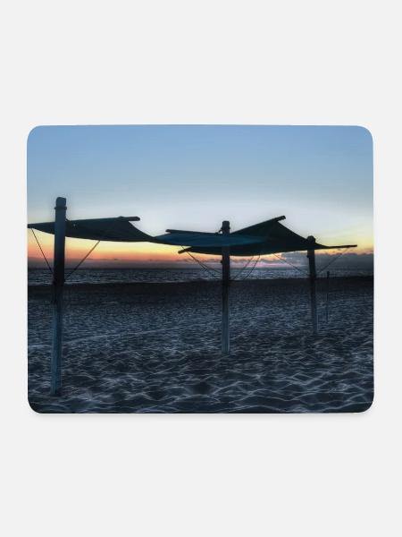 Leerer Strand - Mousepad (Querformat) - Weiß
