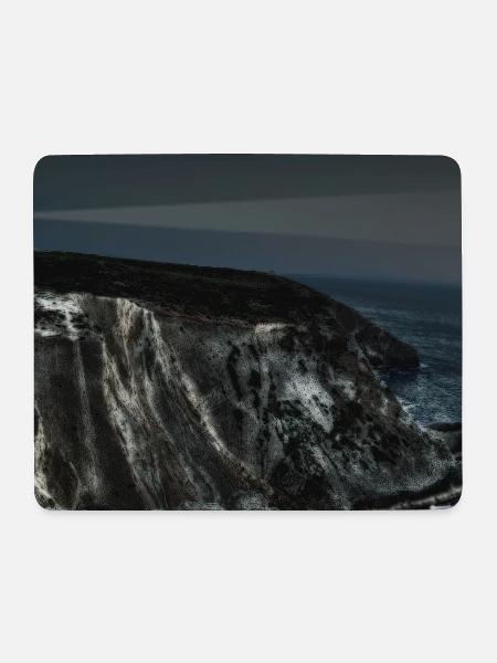 Klippen - Mousepad (Querformat) - Weiß