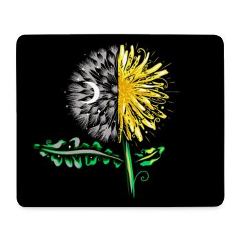 Dandelion Universe Cycle with Moon and Sun - Mouse Pad (horizontal) - white - Front