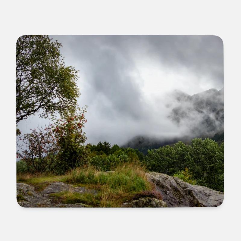Cloud forest on the rocky plateau - Mouse Pad (horizontal) - white