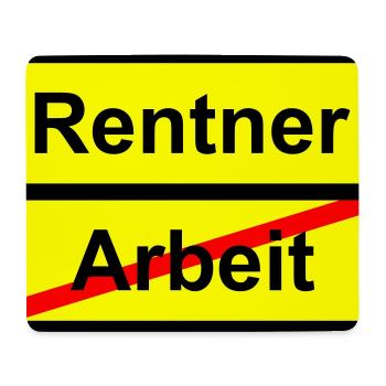 Mélodie critique Travail de retraité - Tapis de souris (format paysage) - blanc - Devant