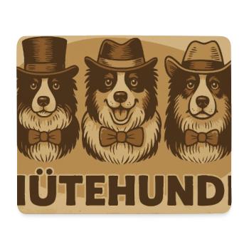 Herding Dogs – Funny Vintage Poster for Dog Fans - Mouse Pad (horizontal) - white - Front