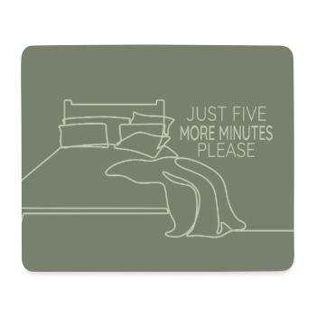 Just Five More Minutes Bedroom Humor - Mouse Pad (horizontal) - white - Front