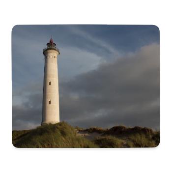 Leuchtturm Lingvig Fyr Ringkobing Dänemark - Mousepad (Querformat) - Weiß - Vorne