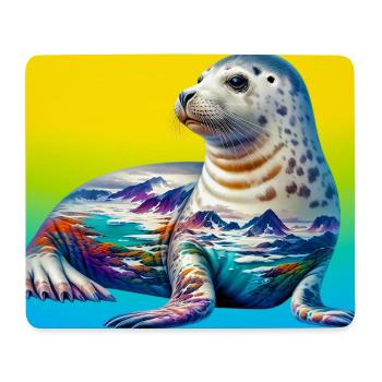 Siegel - Mousepad (Querformat) - Weiß - Vorne