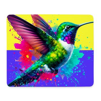 Kolibri - Mousepad (Querformat) - Weiß - Vorne