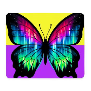papillon - Tapis de souris (format paysage) - blanc - Devant
