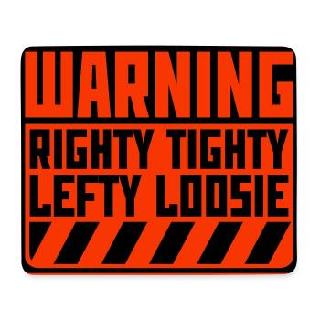 Righty Tighty Lefty Loosie Lustig Heimwerker Logo - Mousepad (Querformat) - Weiß - Vorne