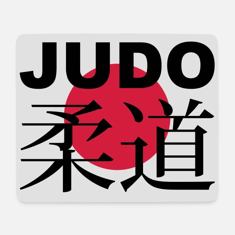 judo - Tapis de souris (format paysage) - blanc