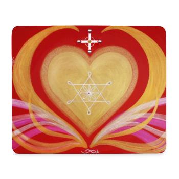 CreationLight Power of the Heart Sonja Ariel - Mouse Pad (horizontal) - white - Front