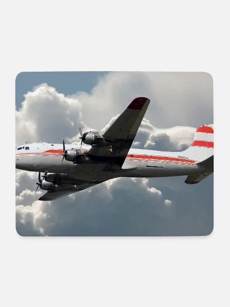 DC-4 - Mousepad (Querformat) - Weiß