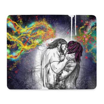First kiss - Mouse Pad (horizontal) - white - Front