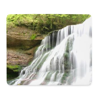 Waterfall Waldzauber / Hörschbach - Mouse Pad (horizontal) - white - Front