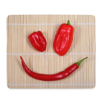 SPICY Smiley - Mouse Pad (horizontal) - white - Front