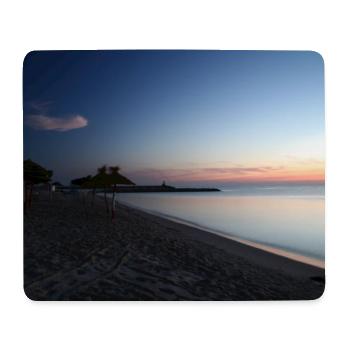 Sunrise on the quiet beach - Mouse Pad (horizontal) - white - Front