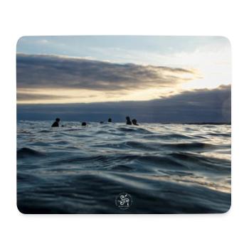 Crépuscule sur les vagues - Tapis de souris (format paysage) - blanc - Devant