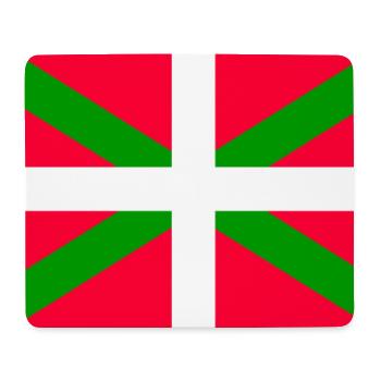 Drapeau basque - Tapis de souris (format paysage) - blanc - Devant