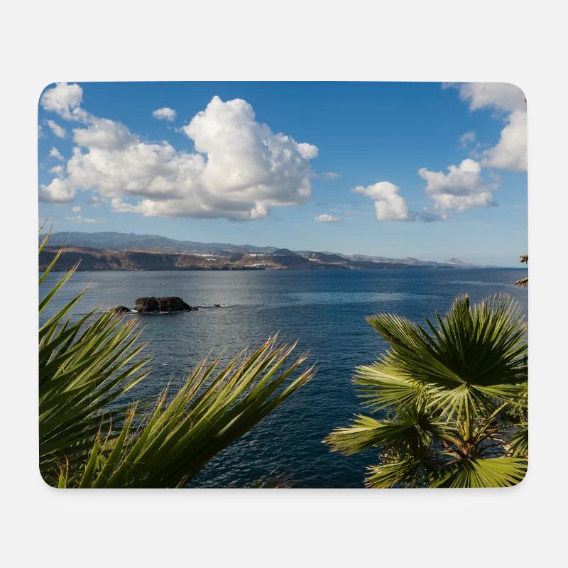 Meerblick - Mousepad (Querformat) - Weiß
