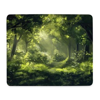 Poster Illustration Paysage de Forêt - Tapis de souris (format paysage) - blanc - Devant