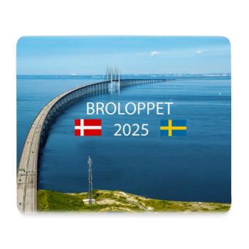 BROLOPPET 2025 - Mousepad (Querformat) - Weiß - Vorne