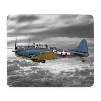 SBD Dauntless - Tapis de souris (format paysage) - blanc - Devant