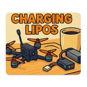 Download Lipos Drones Cartoon - Mouse Pad (horizontal) - white - Front