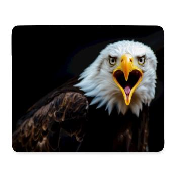 Wütender Adler Blick - Mousepad (Querformat) - Weiß - Vorne