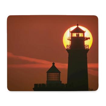 Leuchtturm Kap Arkona im Sonnenuntergang - Mousepad (Querformat) - Weiß - Vorne