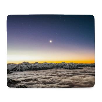 Moonrise Above A Sea Of Clouds At Dawn - Mouse Pad (horizontal) - white - Front