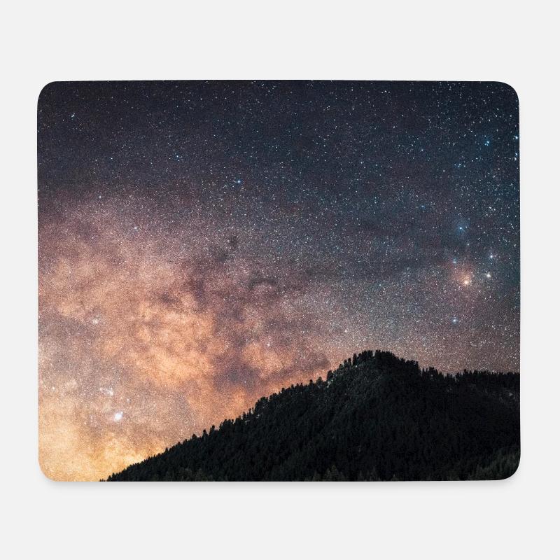 Nahaufnahme der Milchstraße im Agrafa-Gebirge - Mousepad (Querformat) - Weiß