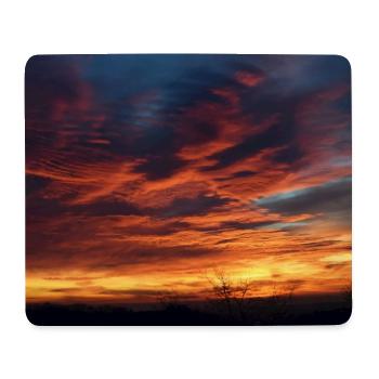 Sonnenuntergangszauber am Abend - Mousepad (Querformat) - Weiß - Vorne