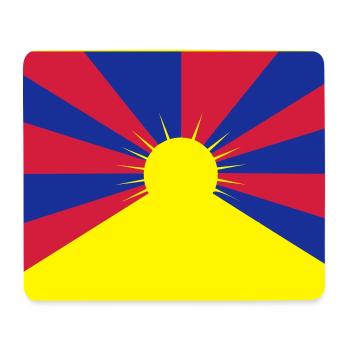 Flag of Tibet - Mouse Pad (horizontal) - white - Front