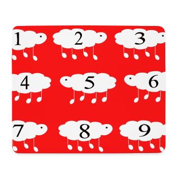 Counting sheep - Mouse Pad (horizontal) - white - Front
