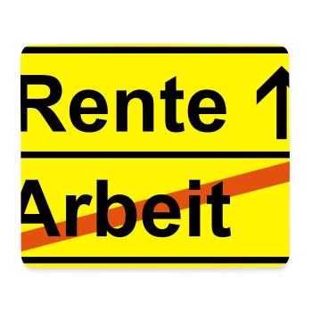 Pension du travail Ortsausgangsschild - Tapis de souris (format paysage) - blanc - Devant