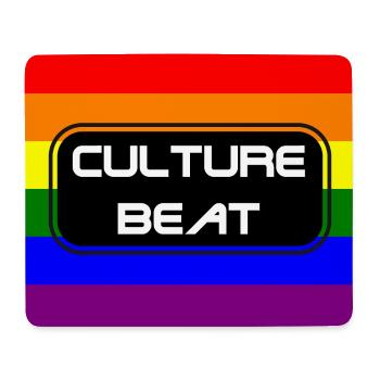 Kultur Beat Pride Logo - Mousepad (Querformat) - Weiß - Vorne