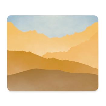 Golden peaks at sunrise - Mouse Pad (horizontal) - white - Front