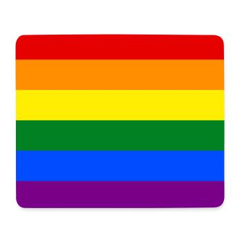 Pride Fahne, LGBTQ - Mousepad (Querformat) - Weiß - Vorne