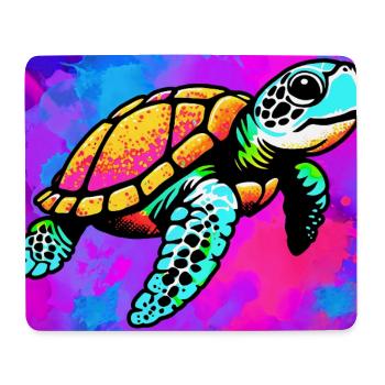 turtle - Mouse Pad (horizontal) - white - Front