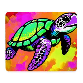 turtle - Mouse Pad (horizontal) - white - Front