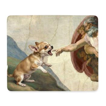 Mème Chihuahua Chihuahua Hand Dog - Tapis de souris (format paysage) - blanc - Devant