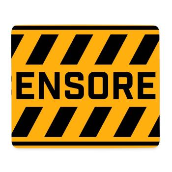 Censored Funny Statement Freedom Logo - Mouse Pad (horizontal) - white - Front
