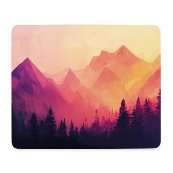forest mountains - Mouse Pad (horizontal) - white - Front