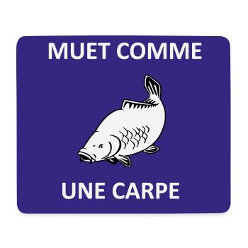 Silent as a carp - Mouse Pad (horizontal) - white - Front