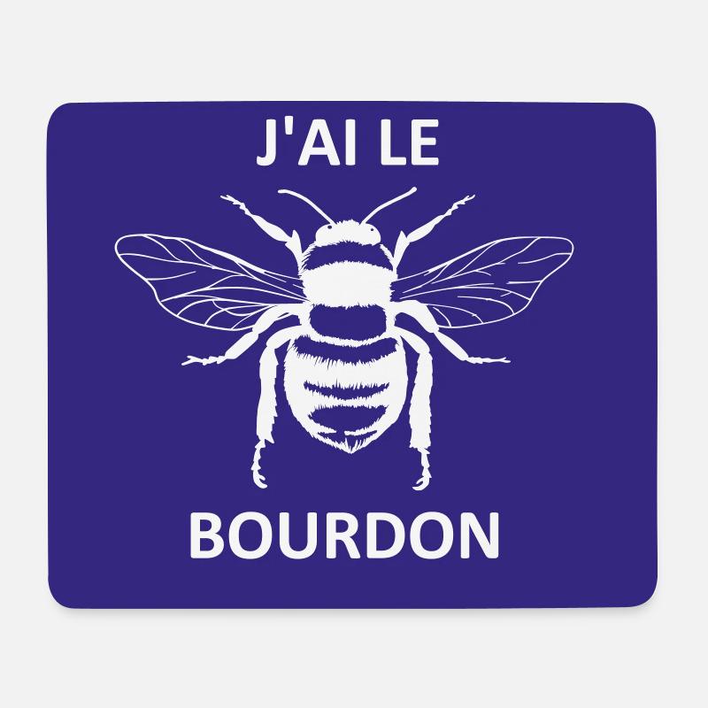 Ich habe die Hummel - Mousepad (Querformat) - Weiß