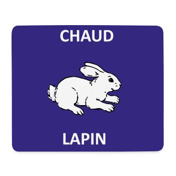 Heißes Kaninchen - Mousepad (Querformat) - Weiß - Vorne