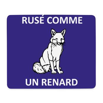 Rusé comme un renard - Tapis de souris (format paysage) - blanc - Devant