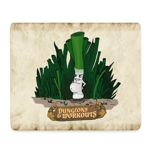 Mauspad mit Lauch mit Bauch - Mousepad (Querformat)