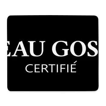 Logo beau Gosse certifié - Tapis de souris (format paysage) - blanc - Devant